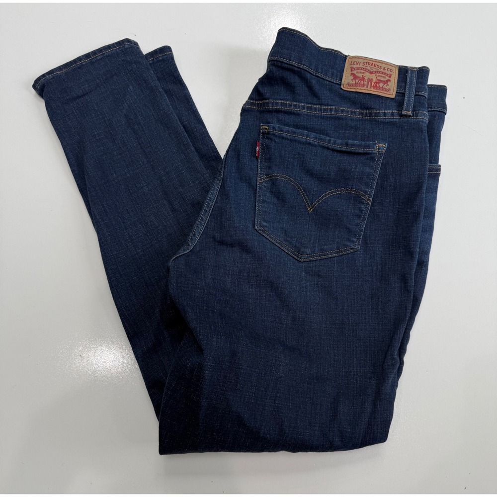 Levis 311 Shaping Skinny Jeans Dark Wash Indigo Denim Size 32 Womens